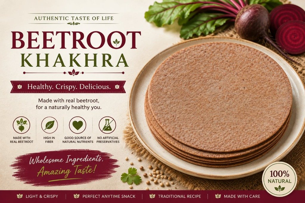 Beetroot Khakhra
